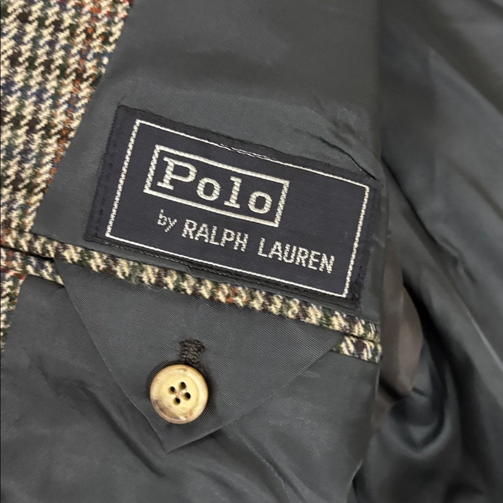 Polo by Ralph Lauren  Plaid Wool Men’s Sport Jacket Blazer Size XL‎